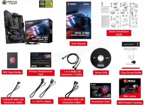Photo de Carte Mère MSI MPG Z490 Gaming Carbon Wifi (Intel LGA 1200)