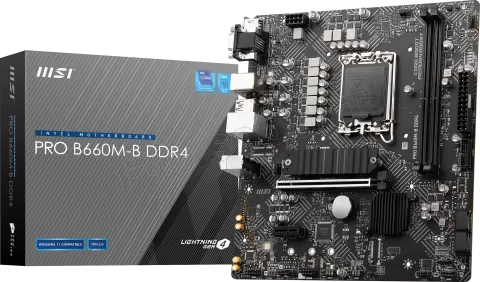 Photo de Carte Mère MSI Pro B660M-B DDR4 (Intel LGA 1700) Micro ATX
