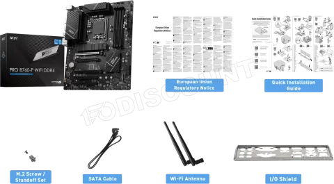 Photo de Carte Mère MSI Pro B760-P WiFi DDR4 (Intel LGA 1700)