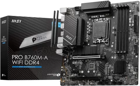 Photo de Carte Mère MSI Pro B760M-A WiFi DDR4 (Intel LGA 1700) Micro ATX