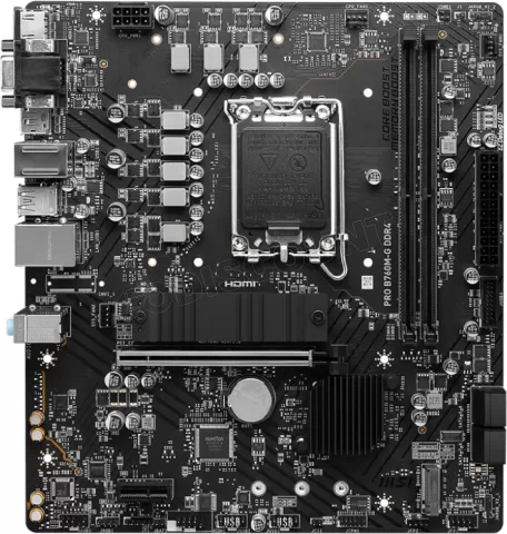 Photo de Carte Mère MSI Pro B760M-G DDR4 (Intel LGA 1700) Micro ATX