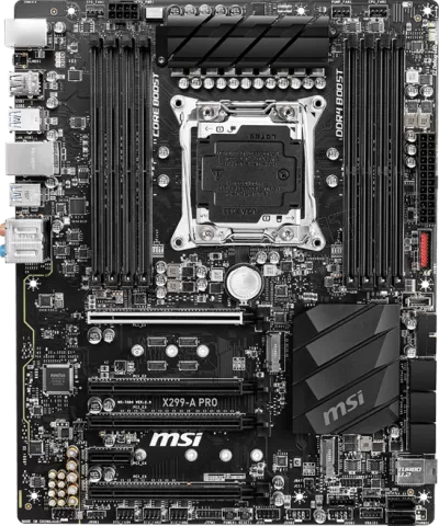 Photo de Carte Mère MSI X299-A Pro (Intel LGA 2066)