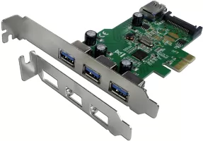 Photo de Carte PCI-Express Connectland USB 3.0 - 3 ports externes + 1 interne