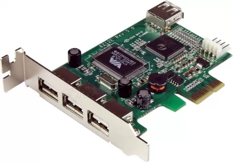 Photo de Carte PCI-Express Startech USB 2.0 - 3 ports externes + 1 port interne