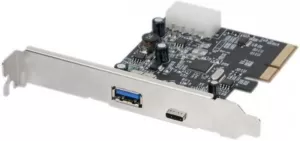 Photo de Carte PCI-Express USB 3.1 - 1x port Type A + 1x Type C