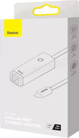 Photo de Carte Réseau Baseus Lite USB 2.0 Type C vers RJ45