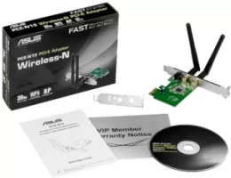 Photo de Carte Réseau PCI-Express WIFI ASUS PCE-N15 (300N)