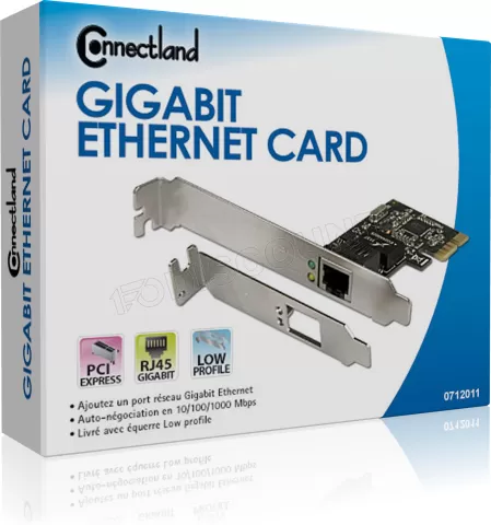 Photo de Carte Réseau PCIe RJ45 Connectland - Gigabit
