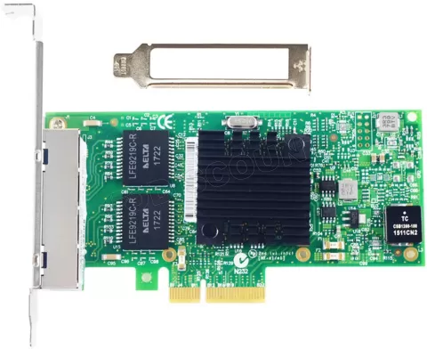 HPE I350-T4 - Adaptateur réseau - PCIe 2.0 x4 - Gigabit Ethernet x 4 - voor ProLiant DL325 Gen10, DL345