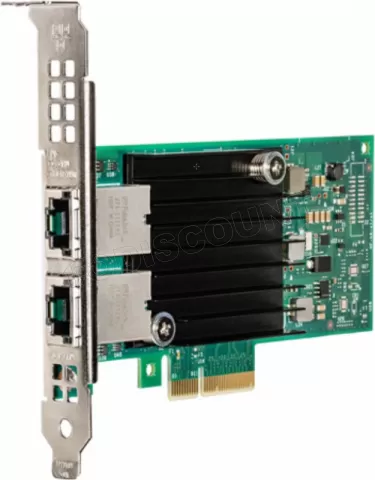 Photo de Carte Réseau PCIe RJ45 Intel X550-T2 - 10Gits/s (Bulk)