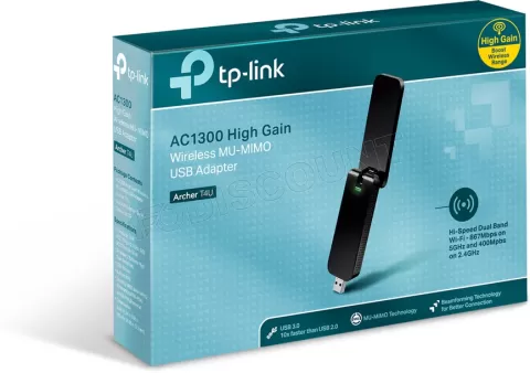 Photo de Carte Réseau USB WiFi TP-Link Archer T4U (AC1300)