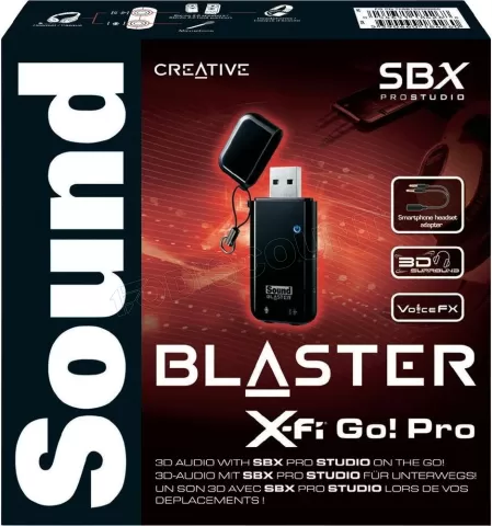 Photo de Carte son externe Creative Sound Blaster Sound Blaster X-Fi Go Pro USB