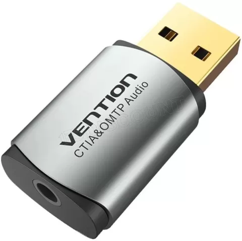Photo de Carte son externe USB Vention (Gris)