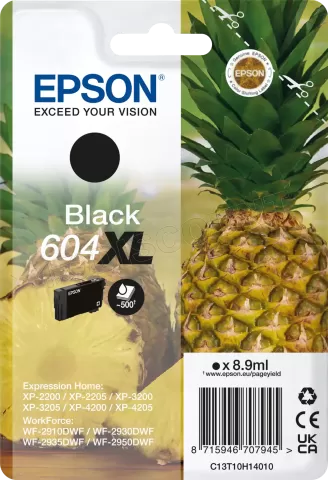 Photo de Cartouche d'encre Epson Ananas 604 XL (Noir)