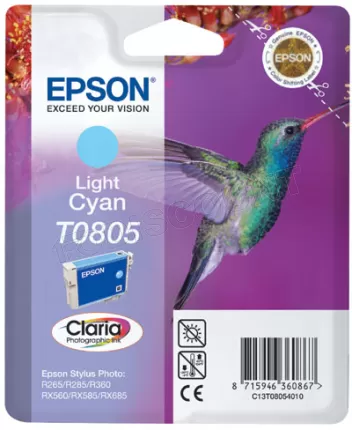 Photo de Cartouche d'encre Epson Colibri T0805 (Cyan clair)