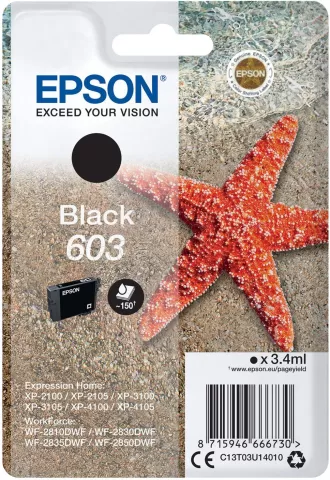 Photo de Cartouche d'encre Epson Etoile de mer 603 (Noir)