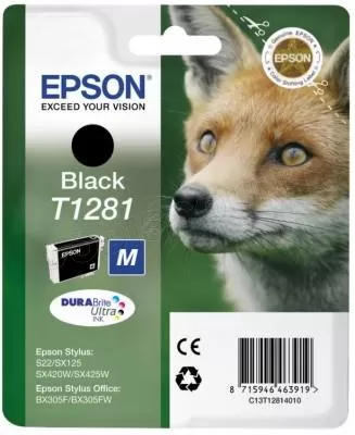 Photo de Cartouche d'encre Epson Renard T1281 (Noir)