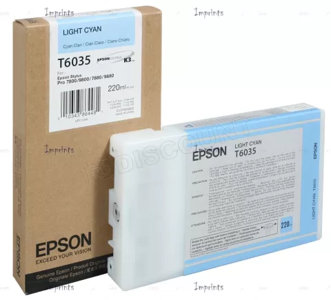 Photo de Cartouche d'encre Epson T603500 (Cyan clair)