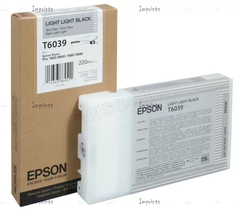 Photo de Cartouche d'encre Epson T603900 (Gris clair)