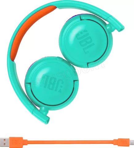 Photo de Casque Bluetooth pour Enfants JBL JR300BT (Bleu/Violet)