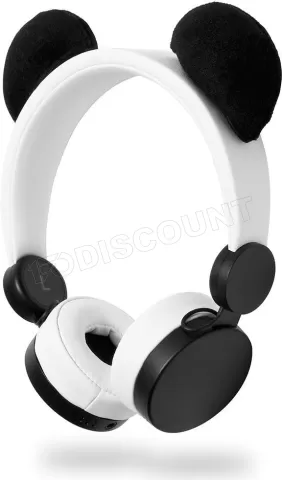 Casque audio enfant avec oreilles de panda amovibles