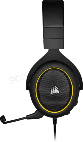 Photo de Casque Gamer filaire Corsair HS60 Pro (Noir/Jaune)