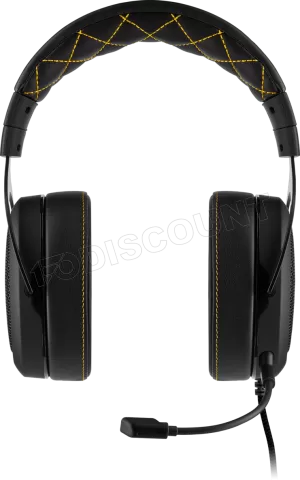 Photo de Casque Gamer filaire Corsair HS60 Pro (Noir/Jaune)