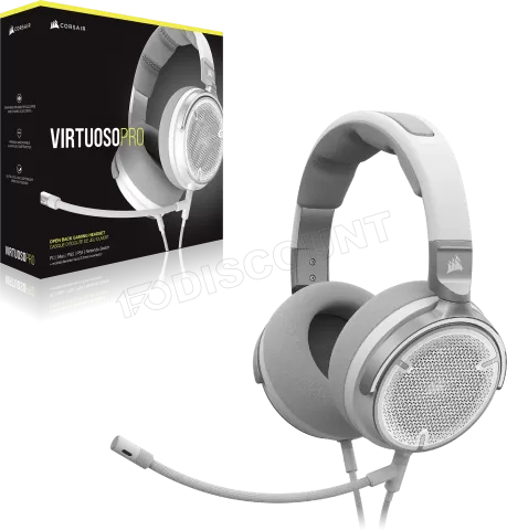 Photo de Casque Gamer filaire Corsair Virtuoso Pro (Blanc)