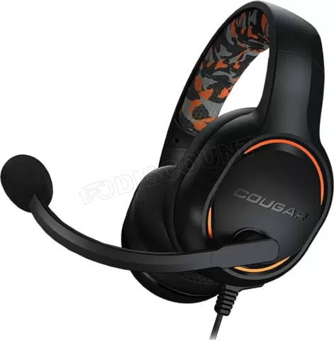 Photo de Casque Gamer filaire Cougar Dive (Noir/Orange)