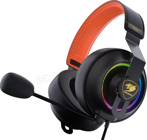 Casque Gamer filaire Cougar Phontum Pro Prix RGB (Noir) à prix bas