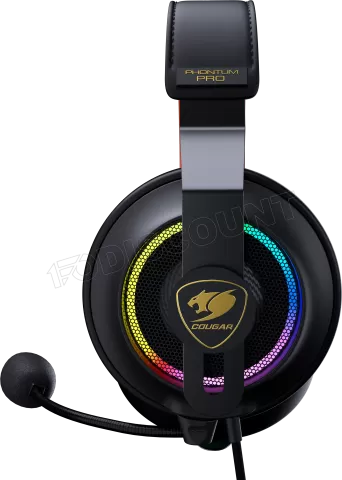 Photo de Casque Gamer filaire Cougar Phontum Pro Prix RGB (Noir)