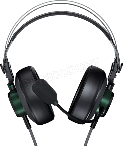 Photo de Casque Gamer filaire Cougar VM410 (Noir/Vert)