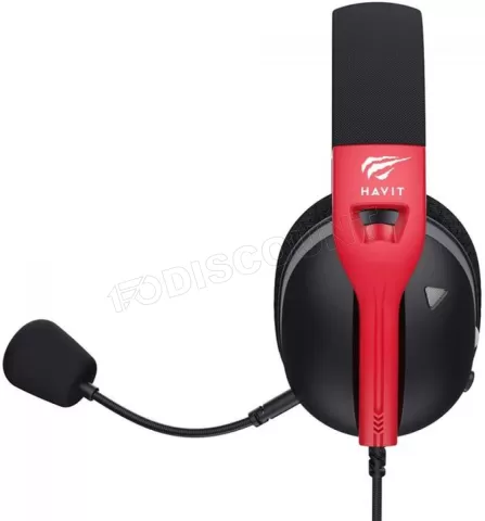 Photo de Casque Gamer filaire Havit Fuxi H5d (Noir/Rouge)