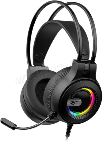 Photo de Casque Gamer filaire Havit H2040d RGB (Noir)