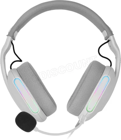 Photo de Casque Gamer filaire Mars Gaming MH-Pro RGB (Blanc)