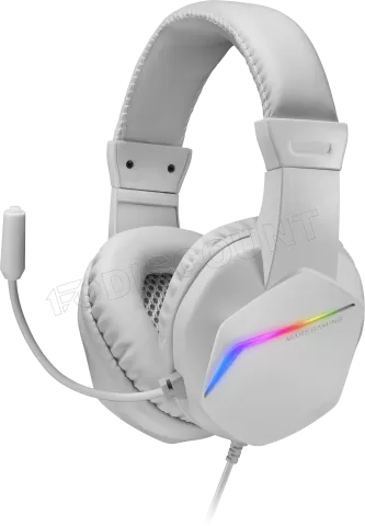 Photo de Casque Gamer filaire Mars Gaming MH122 RGB (Blanc)