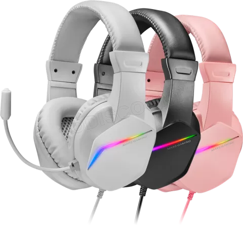 Photo de Casque Gamer filaire Mars Gaming MH122 RGB (Blanc)