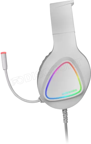 Photo de Casque Gamer filaire Mars Gaming MH222 RGB (Blanc)