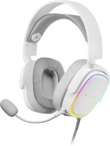 Photo de Casque Gamer filaire Mars Gaming MHAX RGB (Blanc)