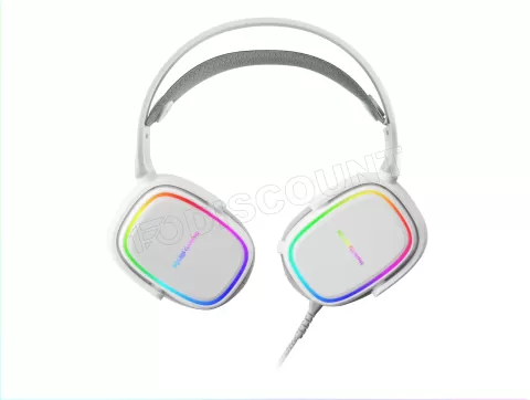 Photo de Casque Gamer filaire Mars Gaming MHAX RGB (Blanc)