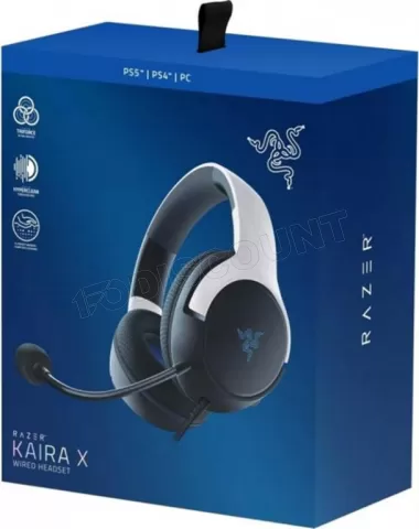 Razer Kraken X en blanc, le casque gaming pour PS avec un son