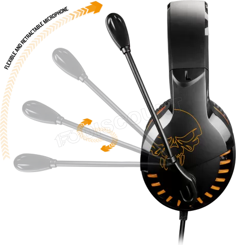 Photo de Casque Gamer filaire Spirit of Gamer Pro H3 (Noir/Orange)