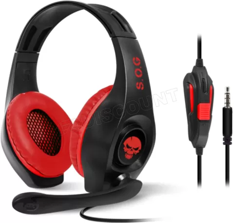Photo de Casque Gamer filaire Spirit of Gamer Pro-NH5 pour Nintendo Switch (Noir/Rouge)