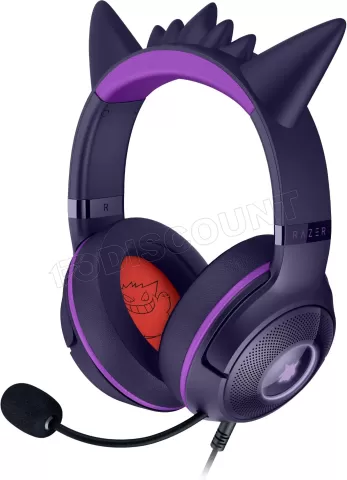 Photo de Casque Gamer Razer Kraken Kitty V2 Pokemon Gengar (Violet)