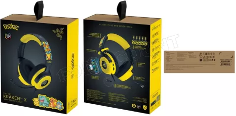 Photo de Casque Gamer Razer Kraken V4 X Pokemon Kanto Starters (Jaune)