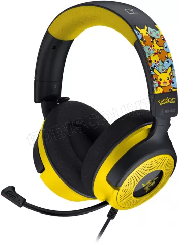 Photo de Casque Gamer Razer Kraken V4 X Pokemon Kanto Starters (Jaune)