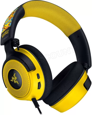 Photo de Casque Gamer Razer Kraken V4 X Pokemon Kanto Starters (Jaune)