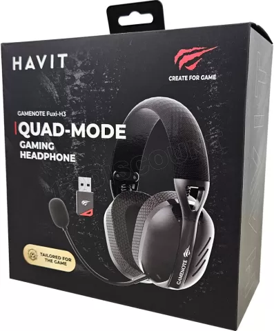 Photo de Casque Gamer sans fil Havit Fuxi H3 (Noir)