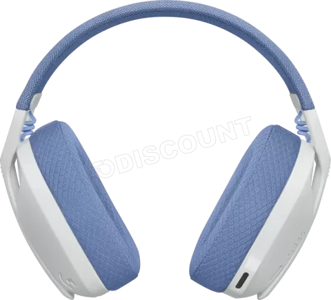 Casque Gamer sans fil Logitech G435 LightSpeed (Blanc/Violet) à prix bas