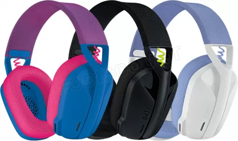 Logitech-Casque de jeu sans fil Bluetooth G435, casque avec microphone  intégré, compatible avec le son surround 7.1, jeux et musique